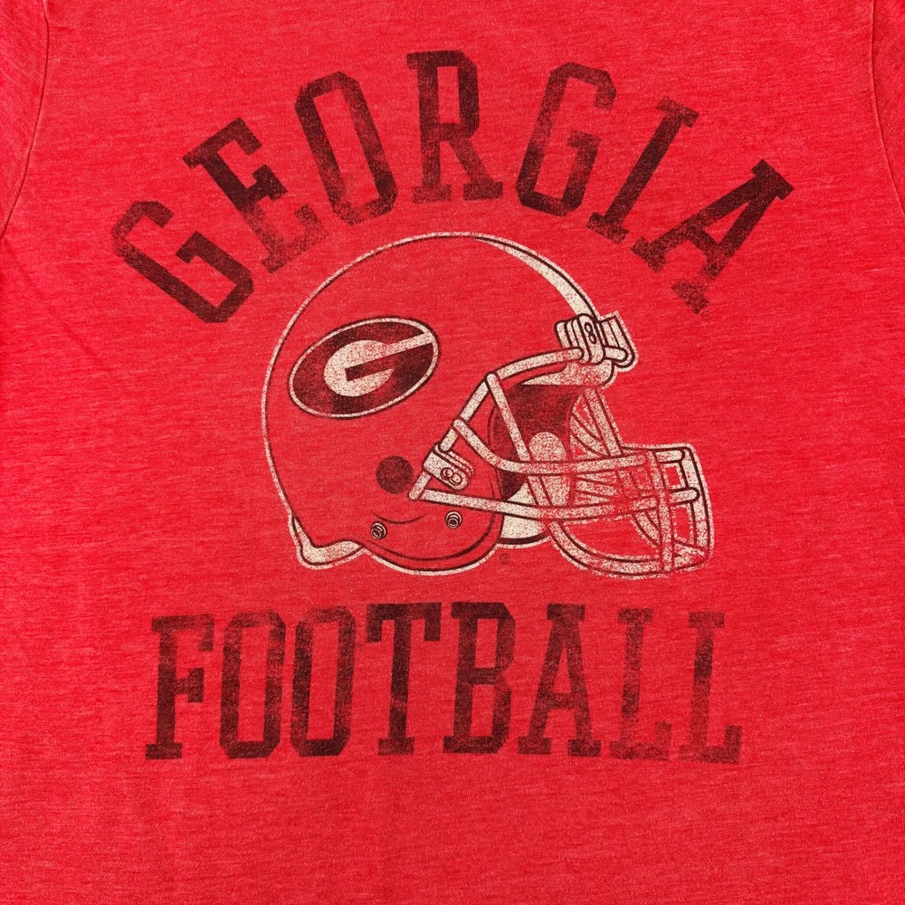 T-University Graphic T-Shirt Mens Small Red Good Georgia Bulldogs Football